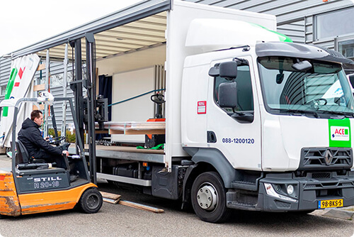transport van te zware pakketten